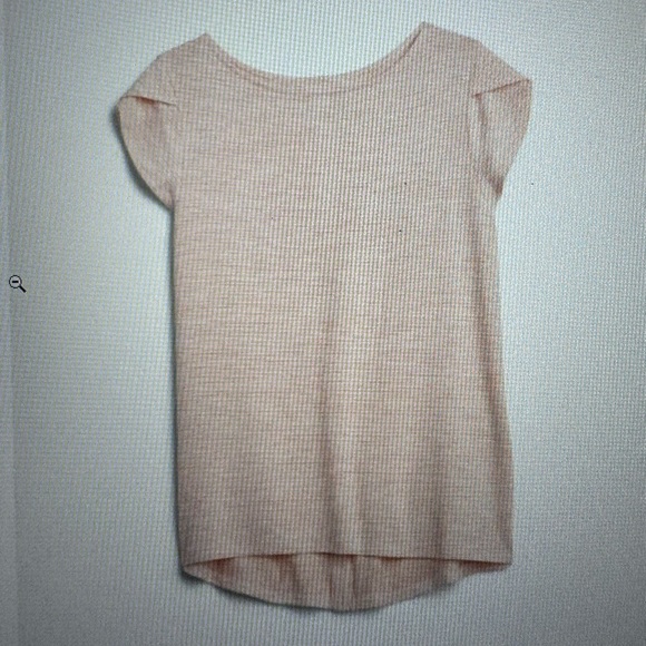 Market & Spruce Brayan Button Back Details Knit Tee, coral - Picture 1 of 4